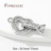 18K Gold Plated Brass with Zircon Clasps For Jewelry,Fasteners For Bracelets Connectors,Accessories DIY Jewelry Making Supplies