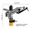 Impact Sprinkler 360 Degree Auto Rotating Large Area Irrigation Sprinkler with 1 Inch FNPT Interface for Yard Garden Lawn