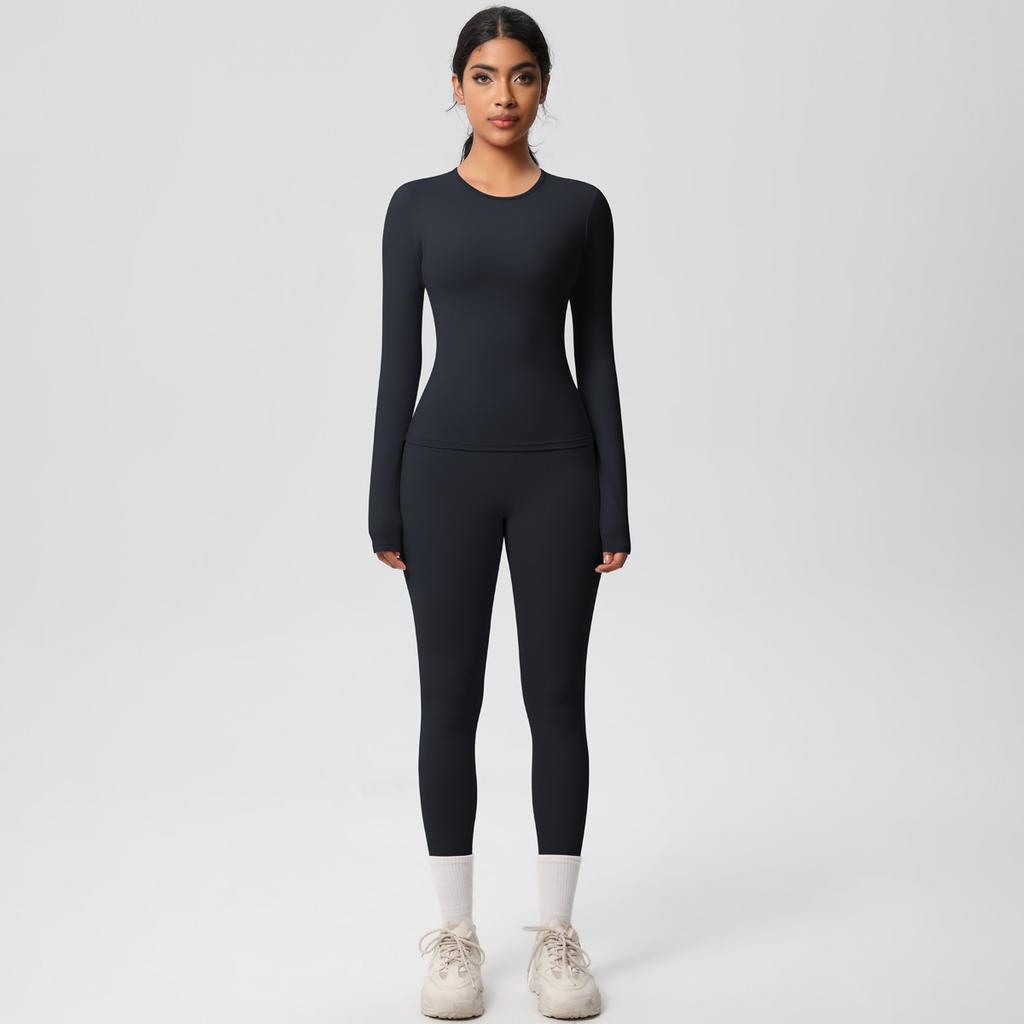 Shaved Tight Yoga Suit Set, Casual Quick Drying Fitness Suit, Outdoor Running Sports Two-Piece Set For Women