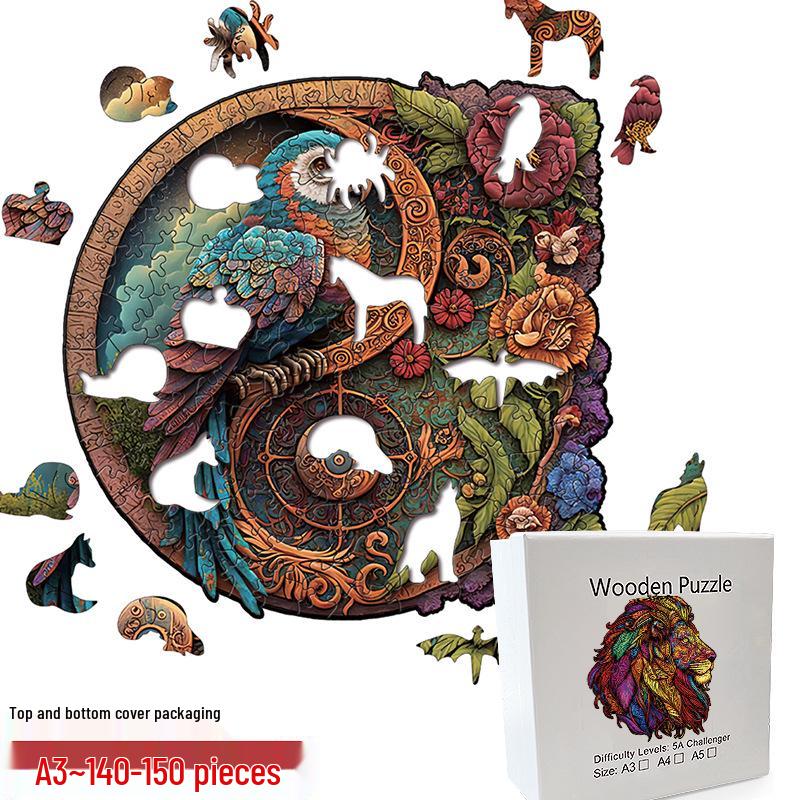 Irregular Animal Dog Penguin Wooden Puzzle in Stock