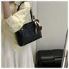 Pu Solid Color Large Capacity Commuter Casual Shoulder Tote Bag For Women