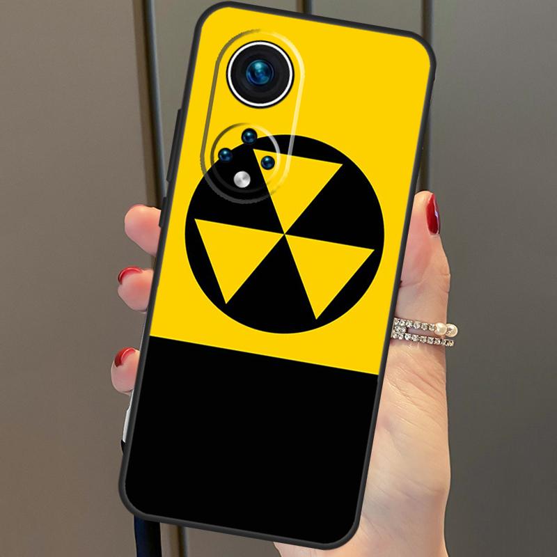 Nuclear Radiation Warning Sign Case For Honor Magic 6 Pro 5 Lite 50 70 90 X6 X7 X8 X9 Honor X6a X7a X8a X9a X8b X9b Cover