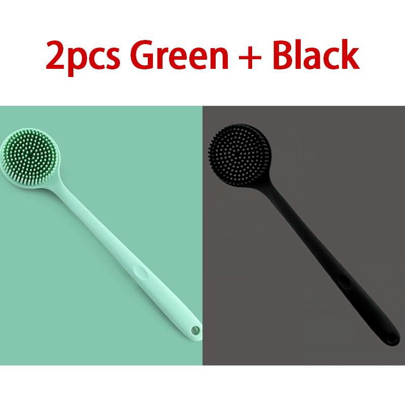 Silicone Shower Brush Body Exfoliating Dry Brushing Bathroom Back Bath Brush for Shower Brush for The Back