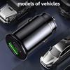 Car Super Fast Charger Dual Ports Support Android Apple Pull QC3.0 Fast Fast Charging 12-24V Ch W6C8