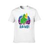 RAWR  Aesthetic Vaporwave Cockatiel Dinosaur TShirt man graphic t shirt cotton t shirt pack TShirt