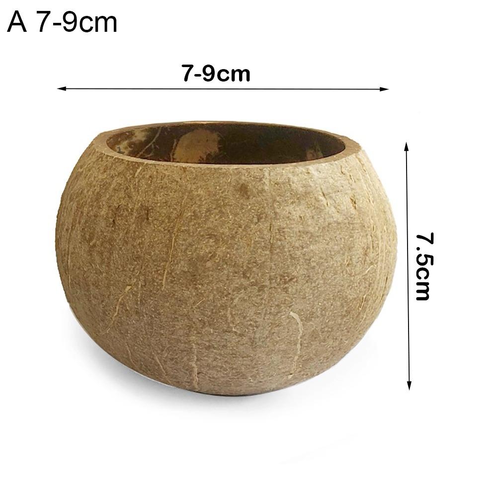 Высококачественные натуральные кокосовые миски Деревянные креативные миски для свечей Декоративные миски