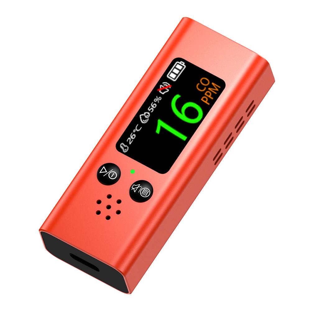 

3 в 1 Тестер качества воздуха Многофункциональный детектор угарного газа температуры и влажности с цифровым красный