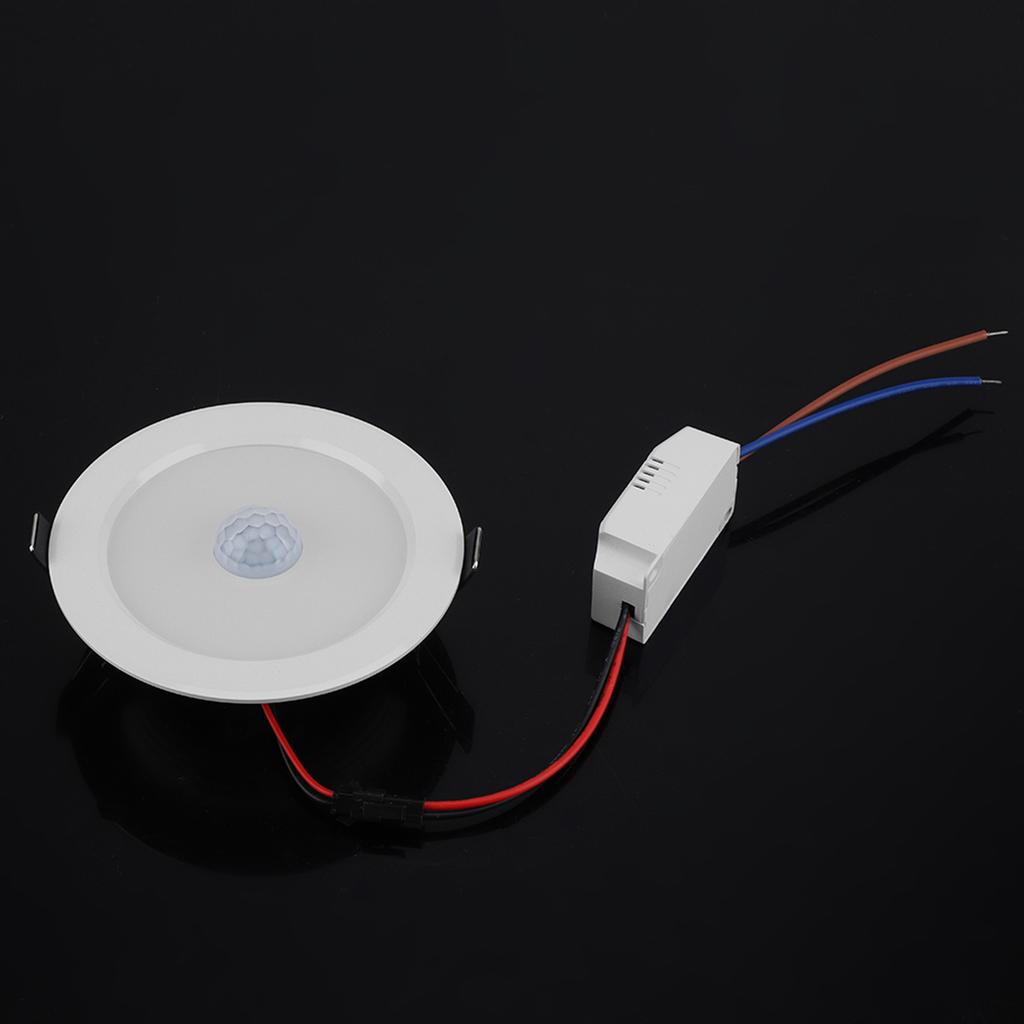 9w Round 18LED Infrared Sensor Downlight Human Body Induction Ceiling Light (cold White Light)
