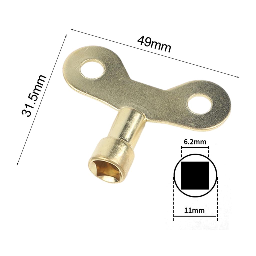 Radiator Bleed Keys Made from For Durable Metal Compact and Portable No Additional Tools Required for Venting Radiator Valves