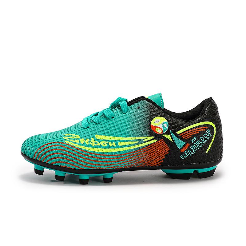 New football shoes men's and women's TF students anti-skid competition children's adult long nails high top AG training shoes MBW507