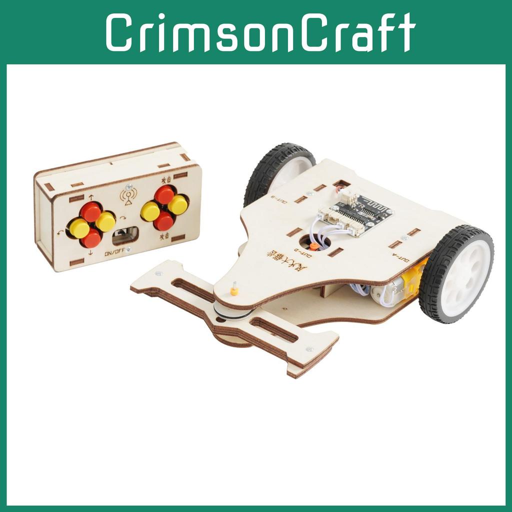 Montiertes Holz-Kampffahrzeug mit Fernsteuerung und rotierendem Sägezahn-Set Spielzeug