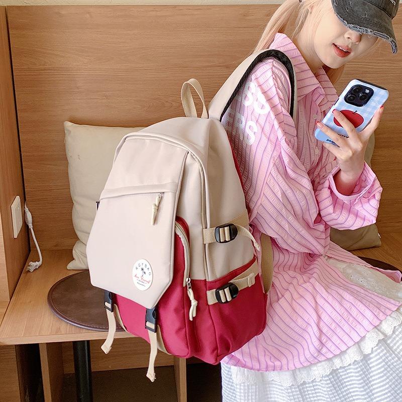 College Style College Student Schoolbag New Commuter Versatile Leisure Large Capacity Travel Backpack