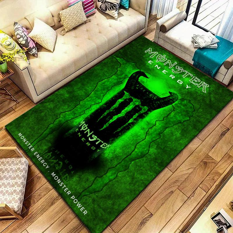 Monster Energy Carpet Rug for Living Room Bedroom Home Sofa Decoration,Kids play Nonslip Floor Mat