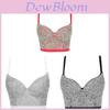 Street Style Sequin Camisole With Removable Straps For Clubwear And Nightlife