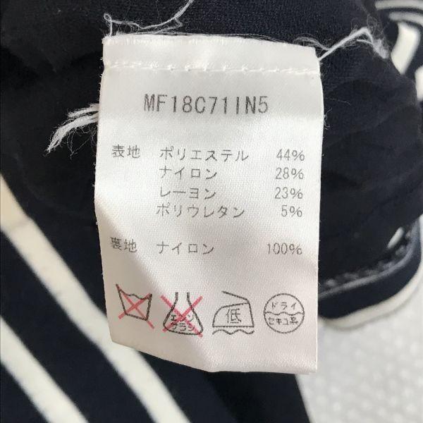 Michael Kors Half-Zip Sleeveless Spring Summer Dress Women M Black White Stripe cBH630(USED)