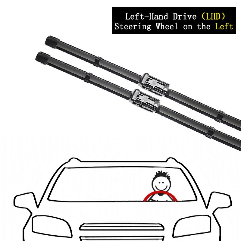 3x For BMW 5 Series G30 G31 2017~ 520i 523i 528i 530i 535i 550i Front Rear Wiper Blades Window Windshield Windscreen