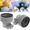New 1.25 To 1.5 Pool Hose Adapter With Adjustment Hoop Type B Pool Hose Connector Rubber Metal Pool Filter Pumps Adapters