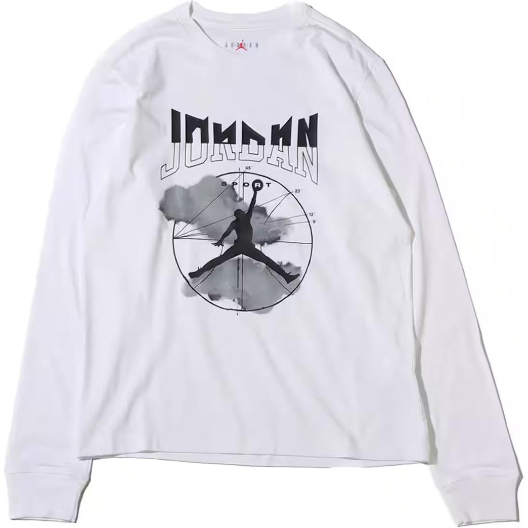 

Nike Повседневная футболка с длинным рукавом и принтом алфавита, мужские топы, серая FD7005-100