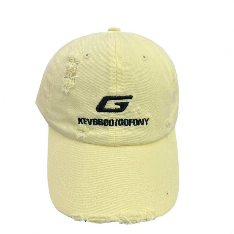 Top Goods! High-Quality Embroidered Ripped Baseball Caps, The Same Fashionable And Versatile Sunshade Cap For Men And Women, Showing A Small Tide