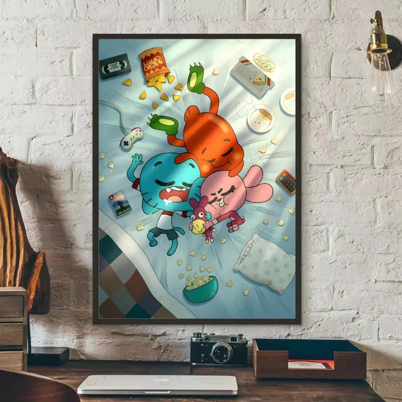 

Мода Т-Удивительный мир Гамбола Постер HD арт липкая стена водонепроницаемый дом гостиная спальня бар эстетическое украшение 21cm×30cm NoFrame