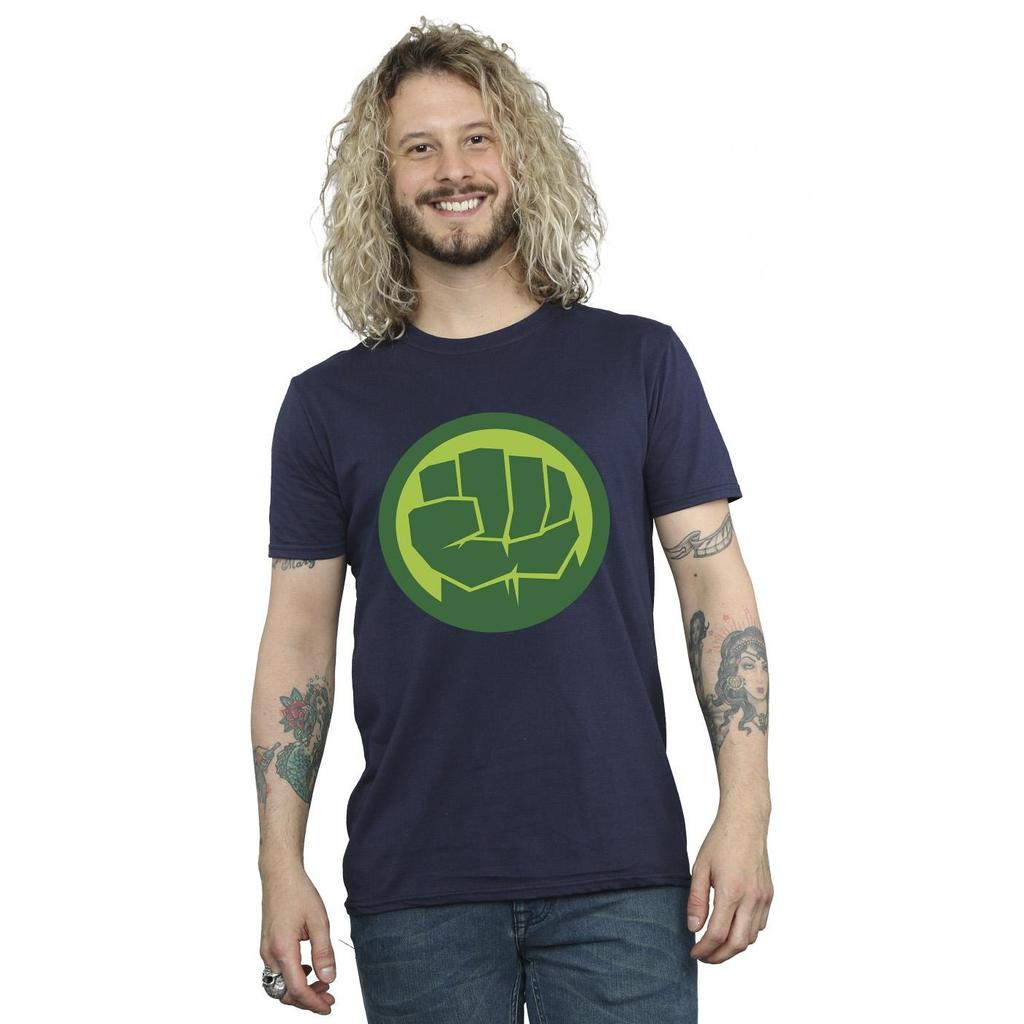 Marvel Mens Hulk Chest Logo T-Shirt