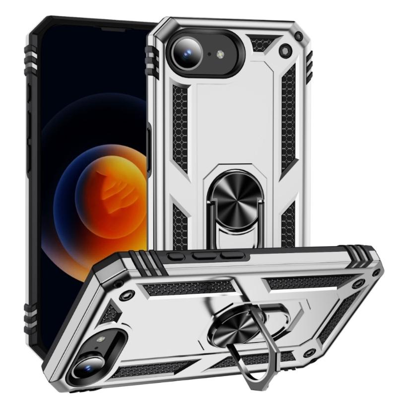 Shock Absorbent TPU & PC Combine Cover Featuring Build In Kickstands & Magnetic Mount Support Suitable for Phone  16E