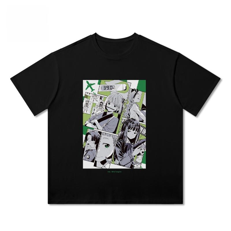 Lycoris Recoil Chisato Nishikigi Anime Tshirt Unisex Graphic Cotton Short Sleeve Crew Neck Summer Oversized Top 2026 Hot Sale