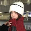 Wool hat simple college style knitted hat women's autumn and winter warm hat big head circumference
