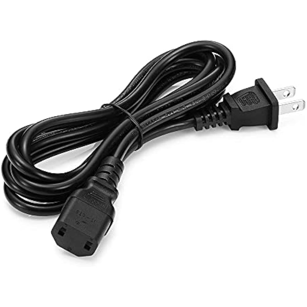 Power Cord Cable Compatible with Sony PS4 Pro Console, 1 360 Slim/1 One/1 360 E Power Supply Bric...