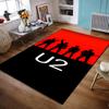 U2 Band Silhouette Rug Design Non-slip Rug Suitable for Living Room and Bedroom Sofas