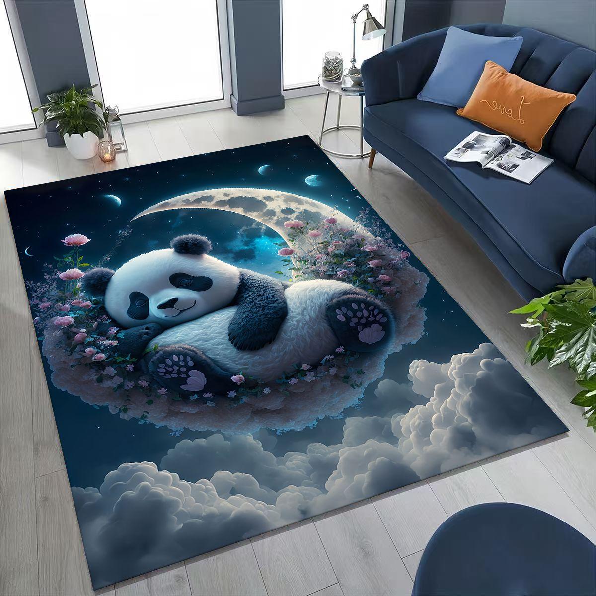 

27 Style Dream Panda Cute Cartoon Art Rug for Bedroom Living Room Sofa Home Doormat Decor,Large Kid Play Non-slip Floor Mat Gift 40x60cm( 15x23in )