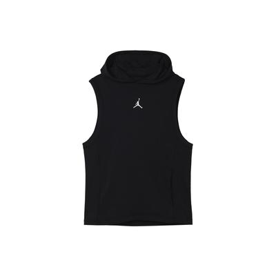 Retro Round Neck Letter Logo Foam Print Quick-Dry Knit Sleeveless Tank Top Men Tops Black DZ0572-010