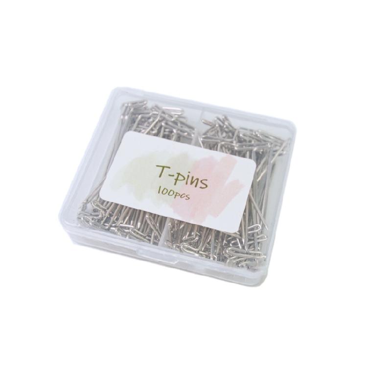 Stainless Steel T-Pins Needle Wigs Sewing Pins for Holding Wigs Hair Extender Wigs