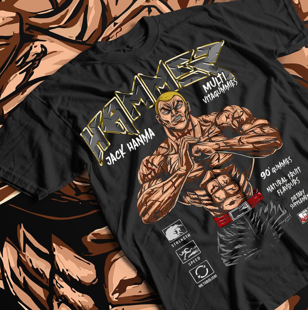 Baki the Grappler Hanma Yujiro T-shirt New,Top,Best View Unisex Black Gift Shirt