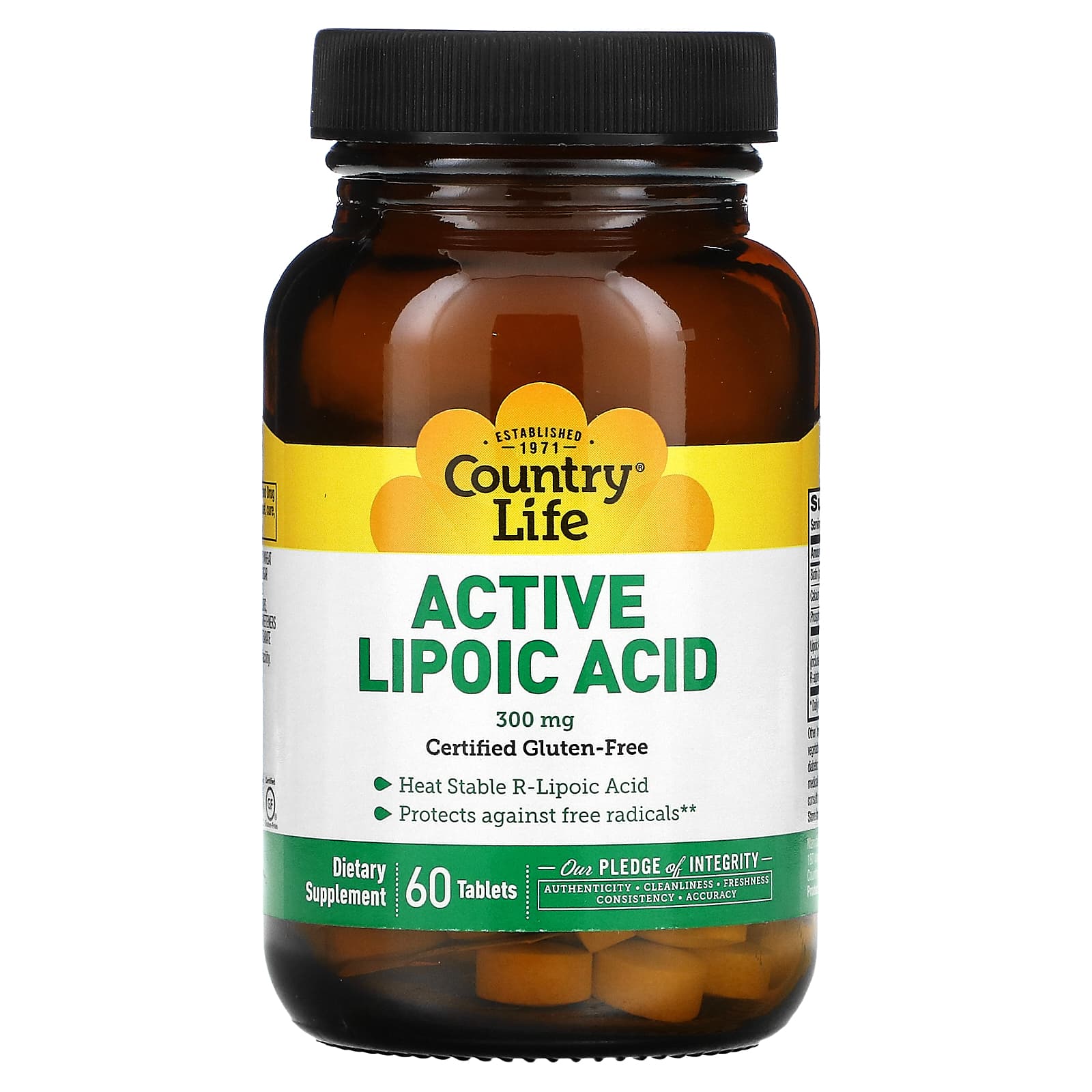 

Country Life, extended release, activated lipoic acid, 300 mg, 60 tablets