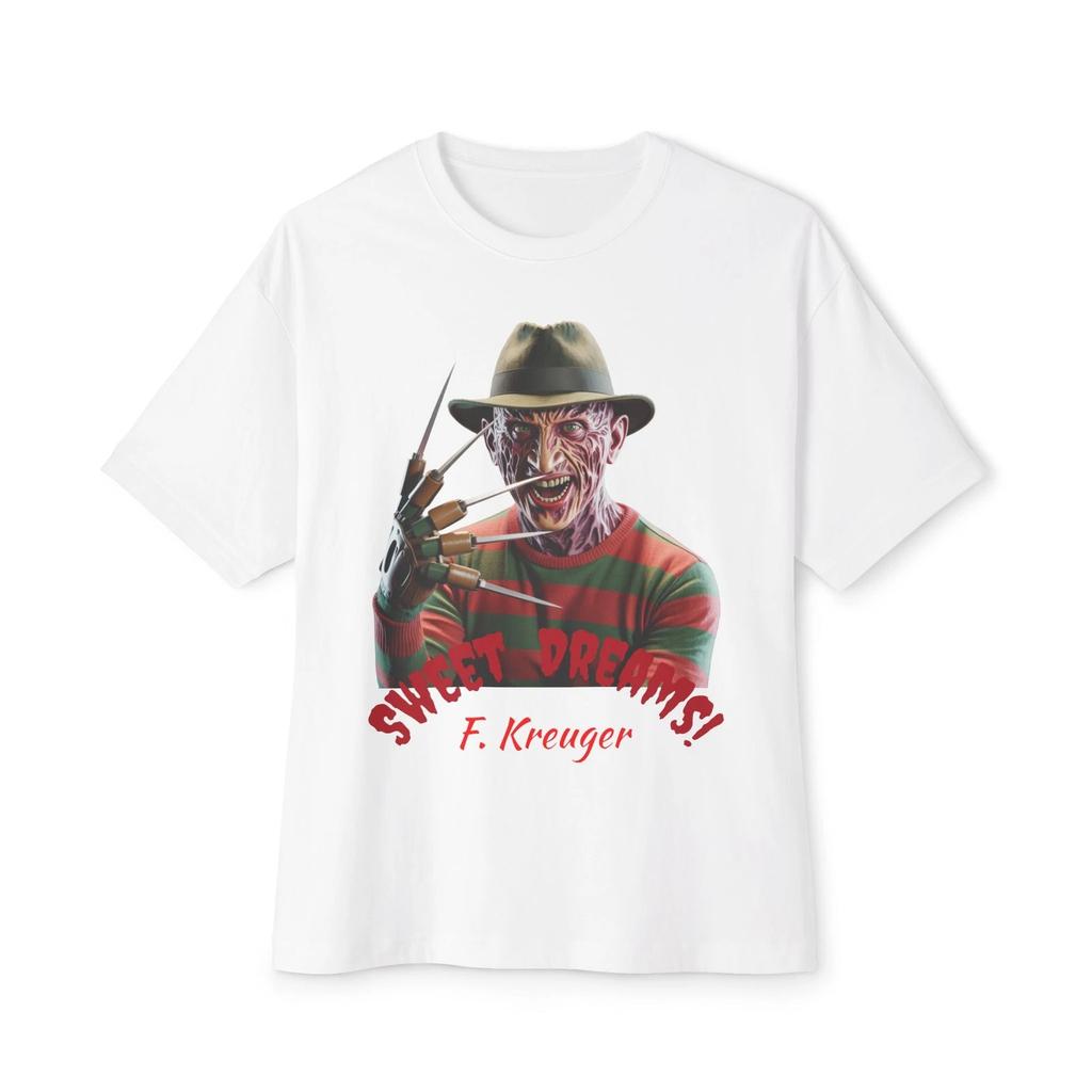 Horror Villain Freddy Kreuger Oversized Tee, Sweet Dreams Graphic Shirt,