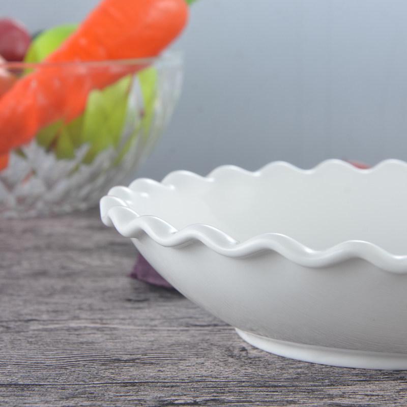 Creative Odd-Shaped Ceramic White Soup Bowl - Hotel & Home Tableware