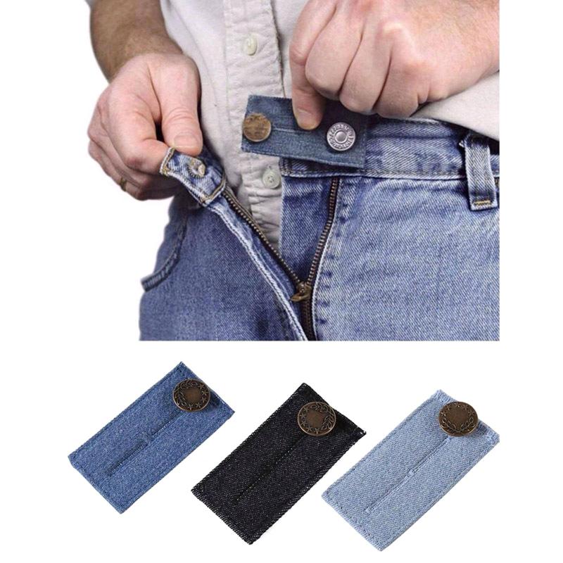 

4Pcs/Set Denim Jeans Waist Extenders Waistband Expanders For Men Women Pregnancy Trousers Pants Jeans Skirt Button Extenders Set of 4pcs