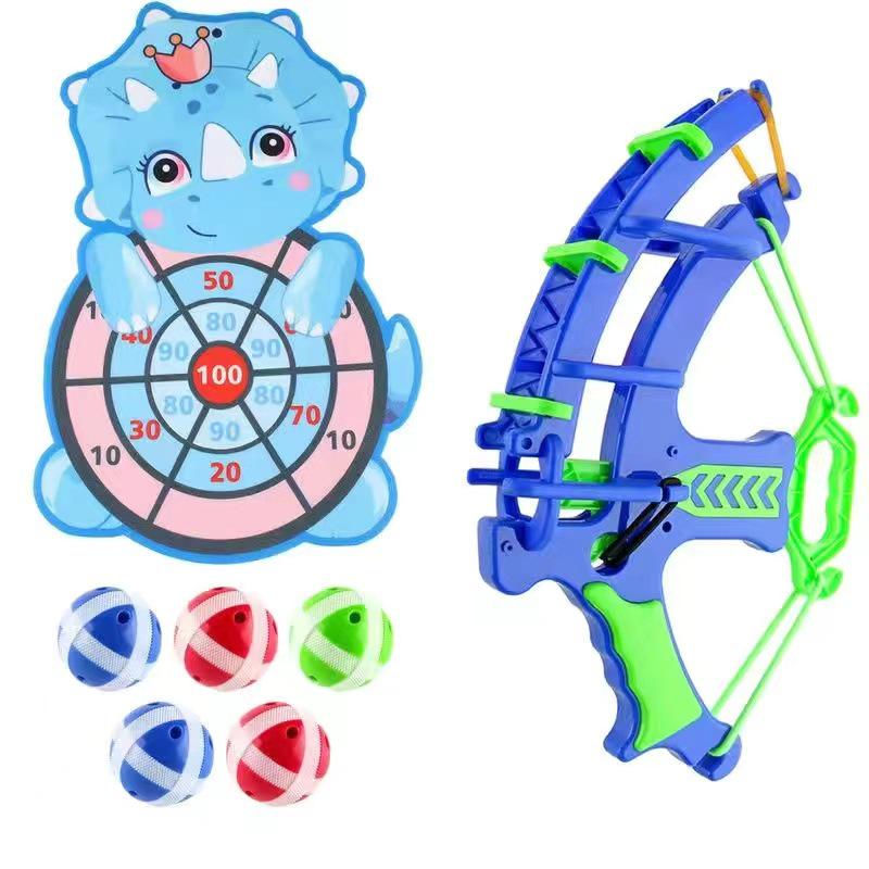 Parent-Child Indoor & Outdoor Crossbow Shooting Toy with EVA Sponge Balls & Target