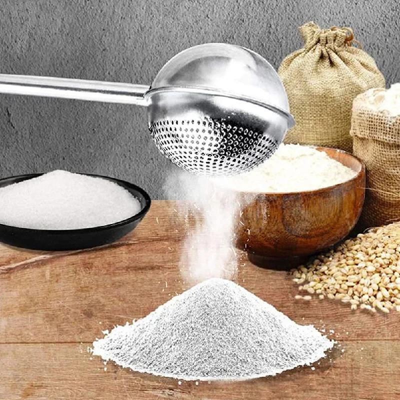 Setaccio per Zucchero a Velo, Cacao, Farina e Spezie, Strumento per Decorare Torte, Accessorio da Forno