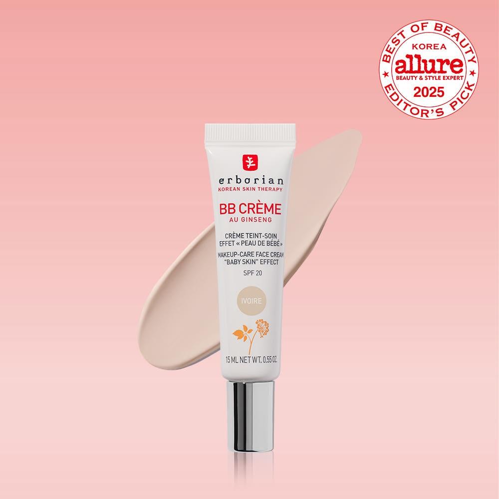 ERBORIAN BB Cream Ivory SPF20 Skin Perfecting & Natural Coverage Foundation Mini Set 15ml x 2