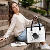 Cracked Hole Fashion Tote Bag Casual Daily Large Capacity Handbag for Shopping Travel Outdoor Use