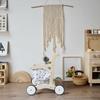 Wooden Shopping Cart Toy for Kids - Supermarket Playhouse Walker Set