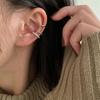 [Three Piece Light Luxury Row Drill Ear Cuff Clip Set for Non Pierced Ears Minimalist Design Earrings Set]