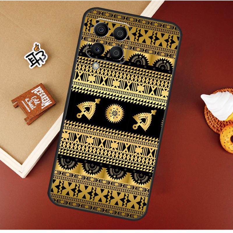Fijian Masi Tapa Case For Samsung Galaxy M13 M53 M51 M31 M11 M14 M34 M54 M12 M32 M52 M16 M36 M56 M15 M35 M55