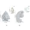 Holiday Resin Craft Mould Christmas Tree Silicone Mould With Snowflake Designs For Festive Decorations