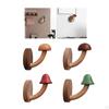 Hook, Wooden Coat Rear Door Hanger, Non-punch Hook for Kitchen, Door,