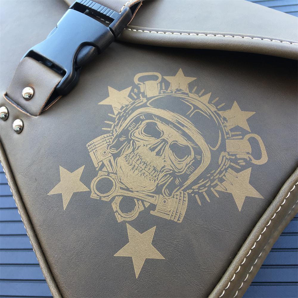 Brašny na sedla na motocykl PU kožená taška na houpačku Brašny na sedla Boční brašny na nářadí Úložný prostor pro Sportster 883 1200XL