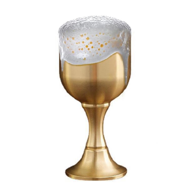 Glass Beverage Tumbler Cups Liquor Tumbler Copper Material for Wine Parties