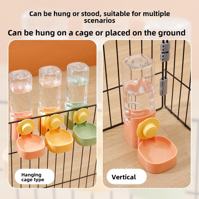 Pet Hanging Water Dispenser Cage Automatic Drinking Waterer Large Capacity Cat and Dog Drinking Water Jug